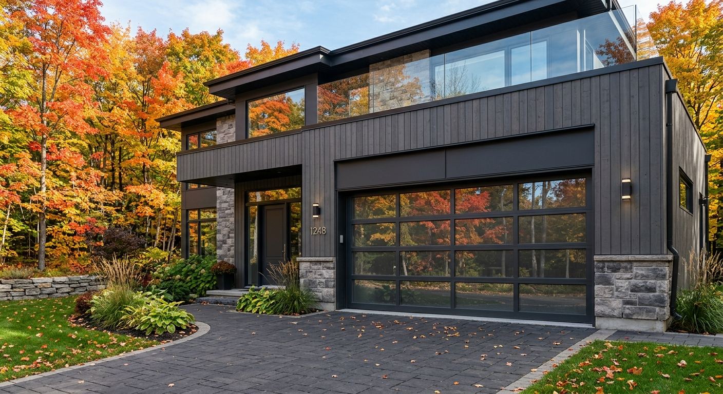 Installation de porte de garage résidentielle à Labelle, Québec