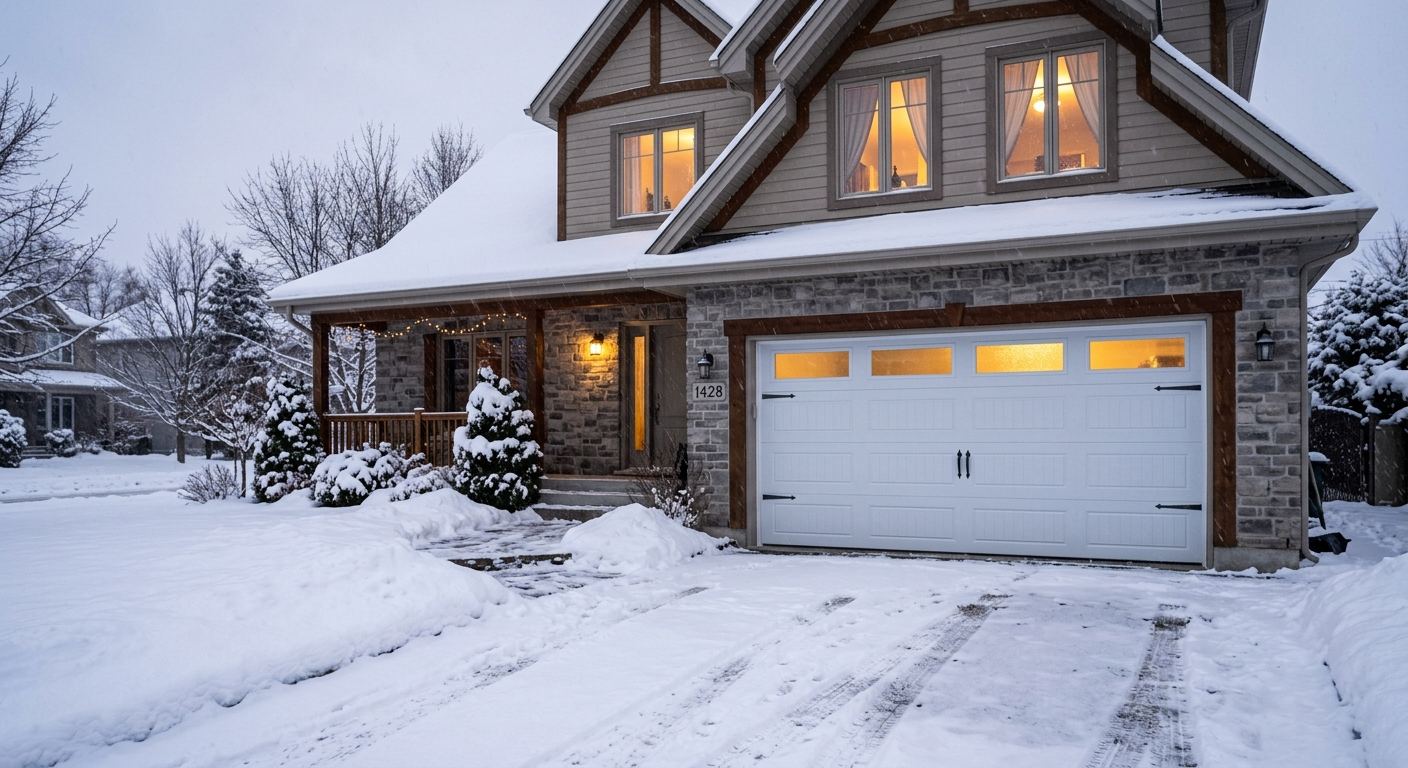 Entrepreneur certifié RBQ installant une porte de garage à Saint-Boniface