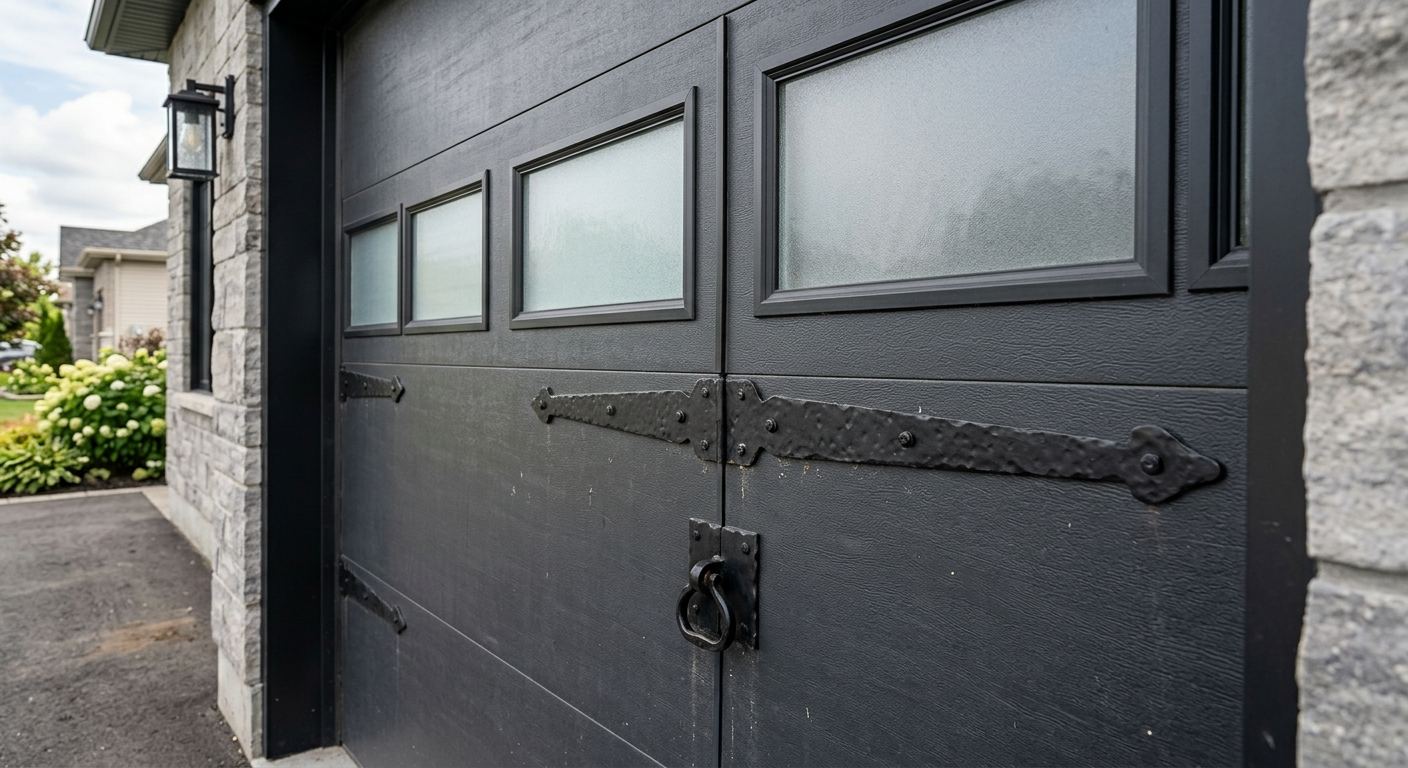 Installation de porte de garage résidentielle à Frontenac, Québec