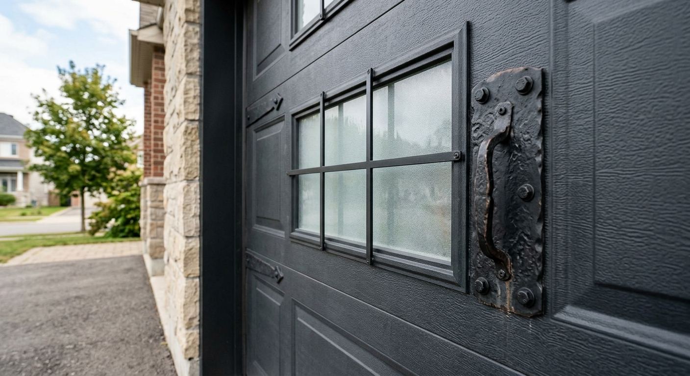 Installation de porte de garage résidentielle à Pikogan, Québec