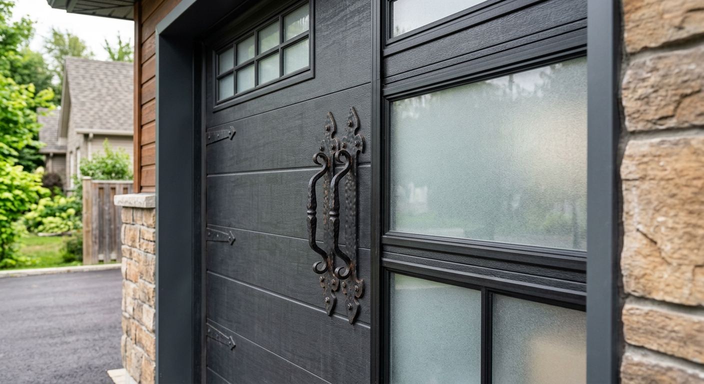 Installation de porte de garage résidentielle à Mascouche, Québec